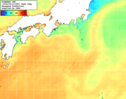 NOAA人工衛星画像:黒潮域, 1週間合成画像(2025/08/09～2025/08/15UTC)