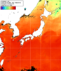 NOAA人工衛星画像:日本全域, 1日合成画像(2025/08/16UTC)