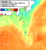 NOAA人工衛星画像:神奈川県近海, 1日合成画像(2025/08/16UTC)