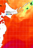 NOAA人工衛星画像:親潮域, 1日合成画像(2025/08/16UTC)