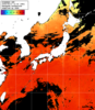 ひまわり人工衛星:日本全域,22:59JST,1時間合成画像