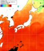 NOAA人工衛星画像:日本全域, 1日合成画像(2025/08/17UTC)