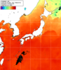NOAA人工衛星画像:日本全域, 1日合成画像(2025/08/18UTC)