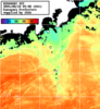 ひまわり人工衛星:神奈川県近海,18:59JST,1時間合成画像