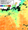 ひまわり人工衛星:神奈川県近海,23:59JST,1時間合成画像