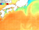 NOAA人工衛星画像:黒潮域, 1週間合成画像(2025/08/12～2025/08/18UTC)