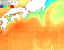 NOAA人工衛星画像:黒潮域, 1週間合成画像(2025/08/13～2025/08/19UTC)