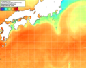 NOAA人工衛星画像:黒潮域, 1週間合成画像(2025/08/14～2025/08/20UTC)