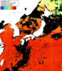 ひまわり人工衛星:日本全域,04:59JST,1時間合成画像