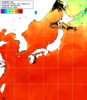 NOAA人工衛星画像:日本全域, 1日合成画像(2025/08/22UTC)