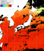ひまわり人工衛星:日本全域,21:59JST,1時間合成画像