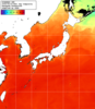NOAA人工衛星画像:日本全域, 1日合成画像(2025/08/23UTC)