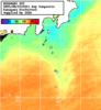 NOAA人工衛星画像:神奈川県近海, 1日合成画像(2025/08/23UTC)
