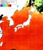 NOAA人工衛星画像:日本全域, 1日合成画像(2025/08/24UTC)