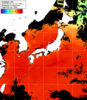 ひまわり人工衛星:日本全域,16:59JST,1時間合成画像