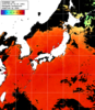 ひまわり人工衛星:日本全域,18:59JST,1時間合成画像