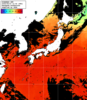 ひまわり人工衛星:日本全域,22:59JST,1時間合成画像