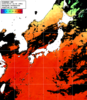 ひまわり人工衛星:日本全域,23:59JST,1時間合成画像