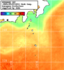 NOAA人工衛星画像:神奈川県近海, 1週間合成画像(2025/09/01～2025/09/07UTC)