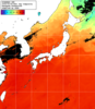 NOAA人工衛星画像:日本全域, 1日合成画像(2025/09/08UTC)