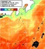 ひまわり人工衛星:神奈川県近海,18:59JST,1時間合成画像