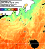 ひまわり人工衛星:神奈川県近海,23:59JST,1時間合成画像