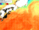 NOAA人工衛星画像:黒潮域, 1日合成画像(2025/09/10UTC)