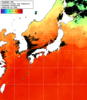 NOAA人工衛星画像:日本全域, 1日合成画像(2025/09/13UTC)