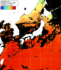ひまわり人工衛星:日本全域,06:59JST,1時間合成画像