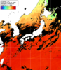 ひまわり人工衛星:日本全域,09:59JST,1時間合成画像