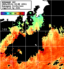 ひまわり人工衛星:神奈川県近海,12:59JST,1時間合成画像