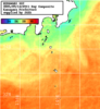 NOAA人工衛星画像:神奈川県近海, 1日合成画像(2025/09/14UTC)