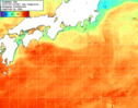 NOAA人工衛星画像:黒潮域, 1日合成画像(2025/09/14UTC)