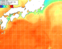 NOAA人工衛星画像:黒潮域, 1週間合成画像(2025/09/08～2025/09/14UTC)