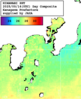 NOAA人工衛星画像:沿岸～伊豆諸島, 1日合成画像(2025/09/14UTC)