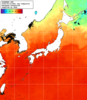 NOAA人工衛星画像:日本全域, 1日合成画像(2025/09/16UTC)