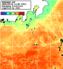 ひまわり人工衛星:神奈川県近海,23:59JST,1時間合成画像