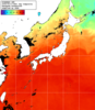 NOAA人工衛星画像:日本全域, 1日合成画像(2025/09/17UTC)