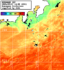 ひまわり人工衛星:神奈川県近海,23:59JST,1時間合成画像