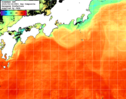 NOAA人工衛星画像:黒潮域, 1日合成画像(2025/09/18UTC)