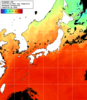 NOAA人工衛星画像:日本全域, 1日合成画像(2025/09/21UTC)