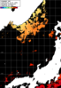 ひまわり人工衛星:日本海,00:59JST,1時間合成画像