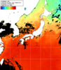 NOAA人工衛星画像:日本全域, 1日合成画像(2025/09/22UTC)