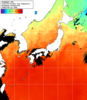 NOAA人工衛星画像:日本全域, 1日合成画像(2025/09/23UTC)