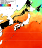 NOAA人工衛星画像:日本全域, 1日合成画像(2025/09/24UTC)