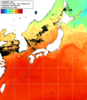 NOAA人工衛星画像:日本全域, 1日合成画像(2025/09/28UTC)