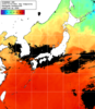 NOAA人工衛星画像:日本全域, 1日合成画像(2025/10/03UTC)