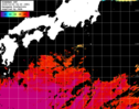 ひまわり人工衛星:黒潮域,13:59JST,1時間合成画像