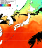 NOAA人工衛星画像:日本全域, 1日合成画像(2025/10/05UTC)