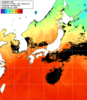 NOAA人工衛星画像:日本全域, 1日合成画像(2025/10/07UTC)